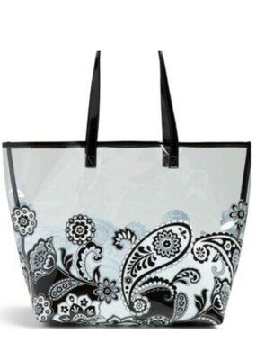 Clearly Colorful Tote in Midnight Paisley